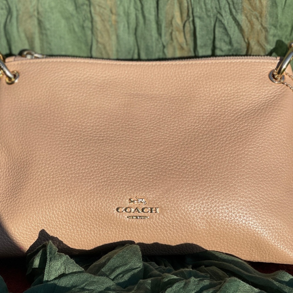 Gently used Coach bag. Tan. - Picture 13 of 14